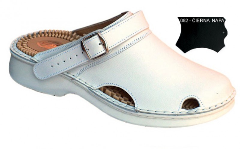 Pánske sandále s prackou 05-512/P, čierna napa - 062