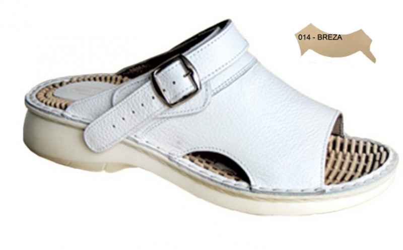 Pánska ortopedická, sandálová obuv s prackou 05-513/P, breza - 014